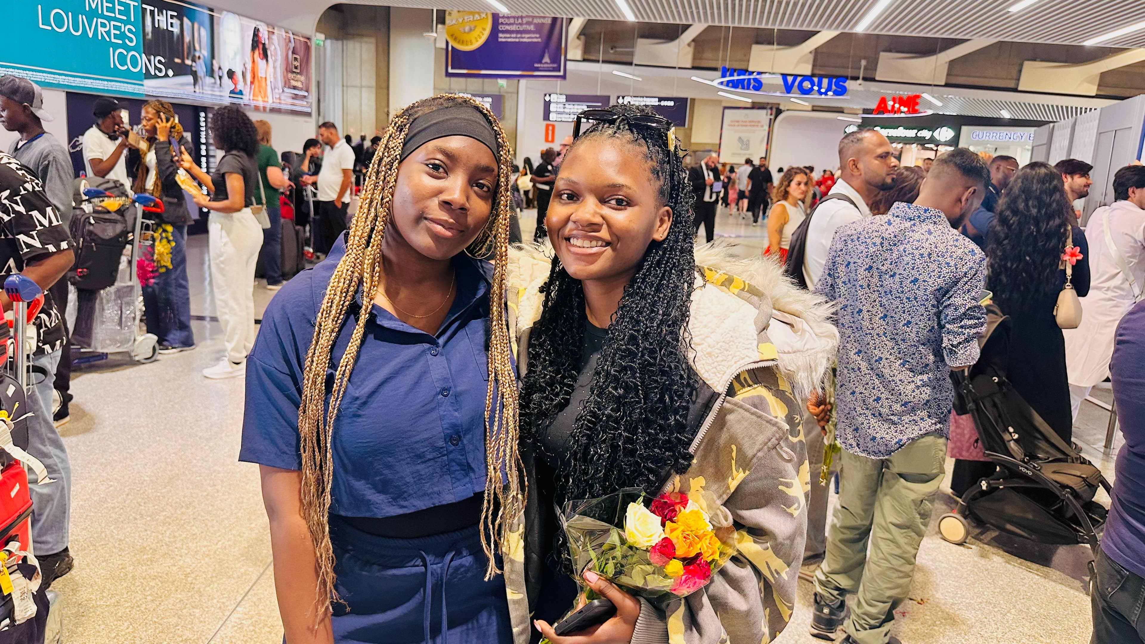 Étudiants INUBIL le jour de leur départ à l'aéroport